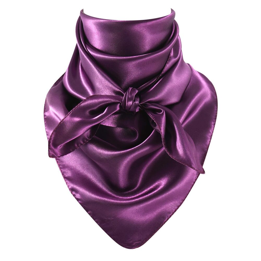 3262 Purple Wild Rag Neckerchief for Costume 35 Inch Head Bandanas